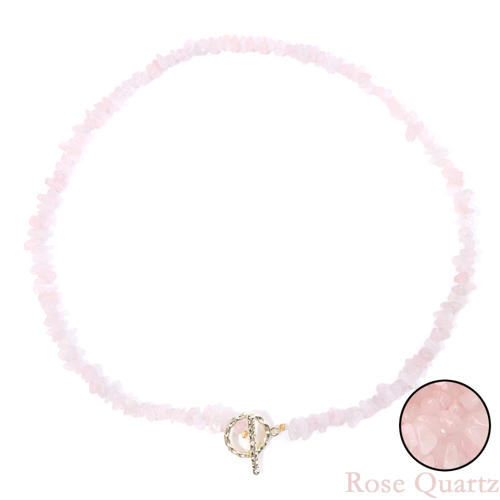 Rose Quartz Necklace-Attract Love&Balance - ourlovejewelry