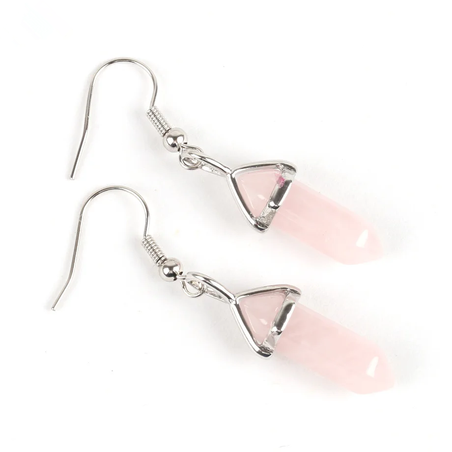 Rose Quartz Earrings-Attract Love&Romance - ourlovejewelry