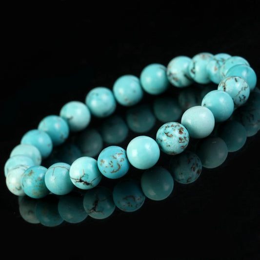 Blue Turquoise Crystal Bracelet-Boost Communication and Self-Expression