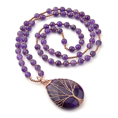 Amethyst Necklace-Attract Inner Balance
