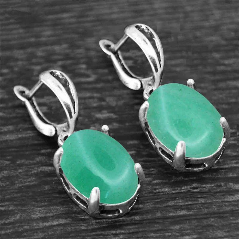 Natural Jade Stone Earrings- Attract Serenity and Purity - ourlovejewelry