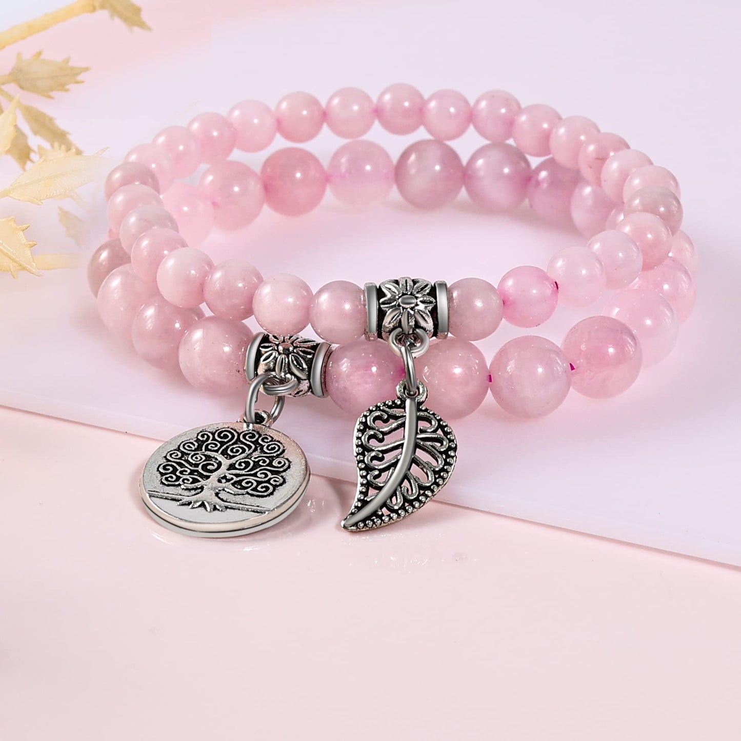 Rose Quartz Crystal Healing Bracelets - ourlovejewelry