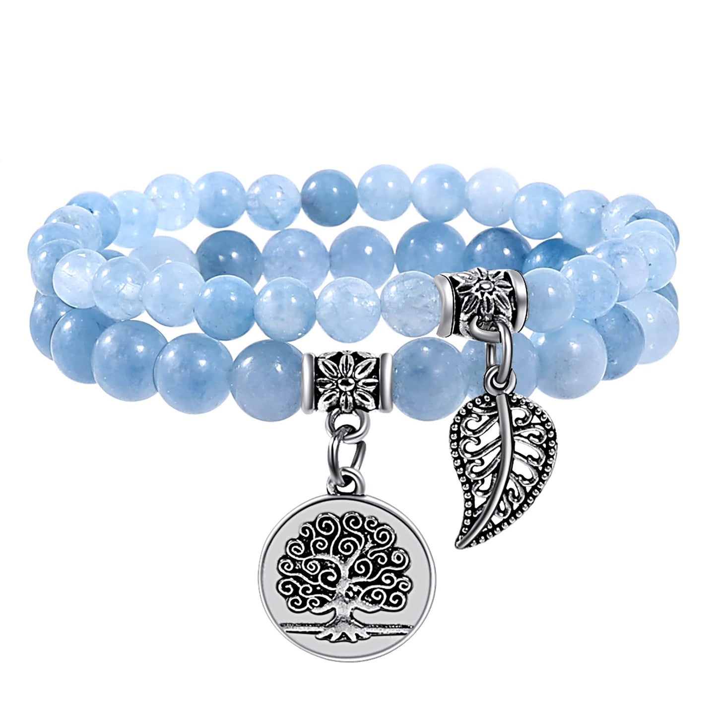 Aquamarine Crystal Bracelets- Release anxiety - ourlovejewelry