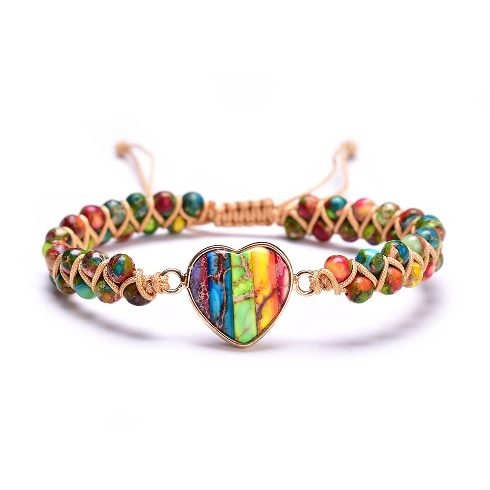 7 Chakra Stone Healing Bracelet adjustable - ourlovejewelry