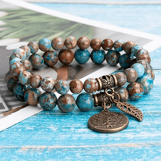 Agate Beads Bracelet -Tree of life - ourlovejewelry