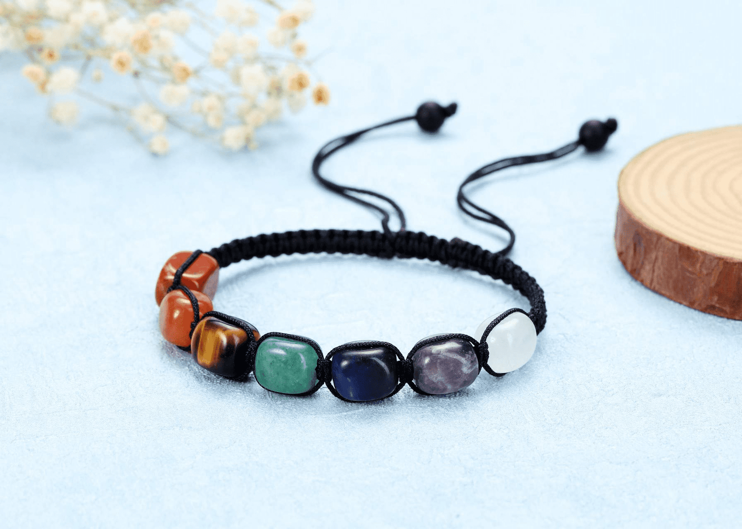 7 Chakra  Energy Beads Bracelet Yoga - ourlovejewelry